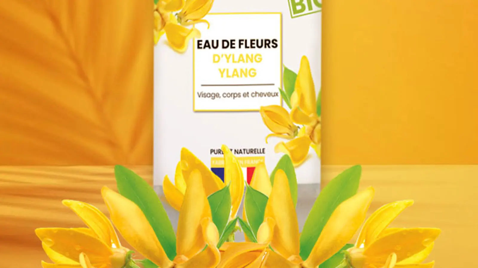 Eau hydrolat de fleur d’ylang-ylang bio : Douceur et éclat naturel pour votre peau et vos cheveux