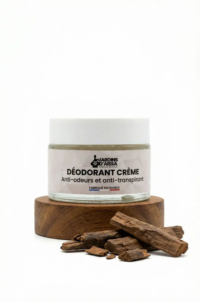 Déodorant crème naturel et bio anti-odeurs et anti-transpirant – Homme et Femme bois de santal