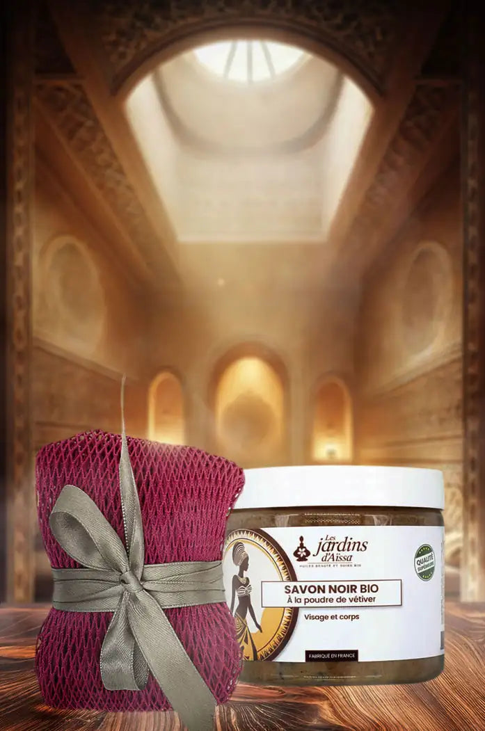 Pack-Bien-etre-Rituel-Hammam-Traditionnel-Savon-noir-et-Djampe-visuel-les-jardins-aissa