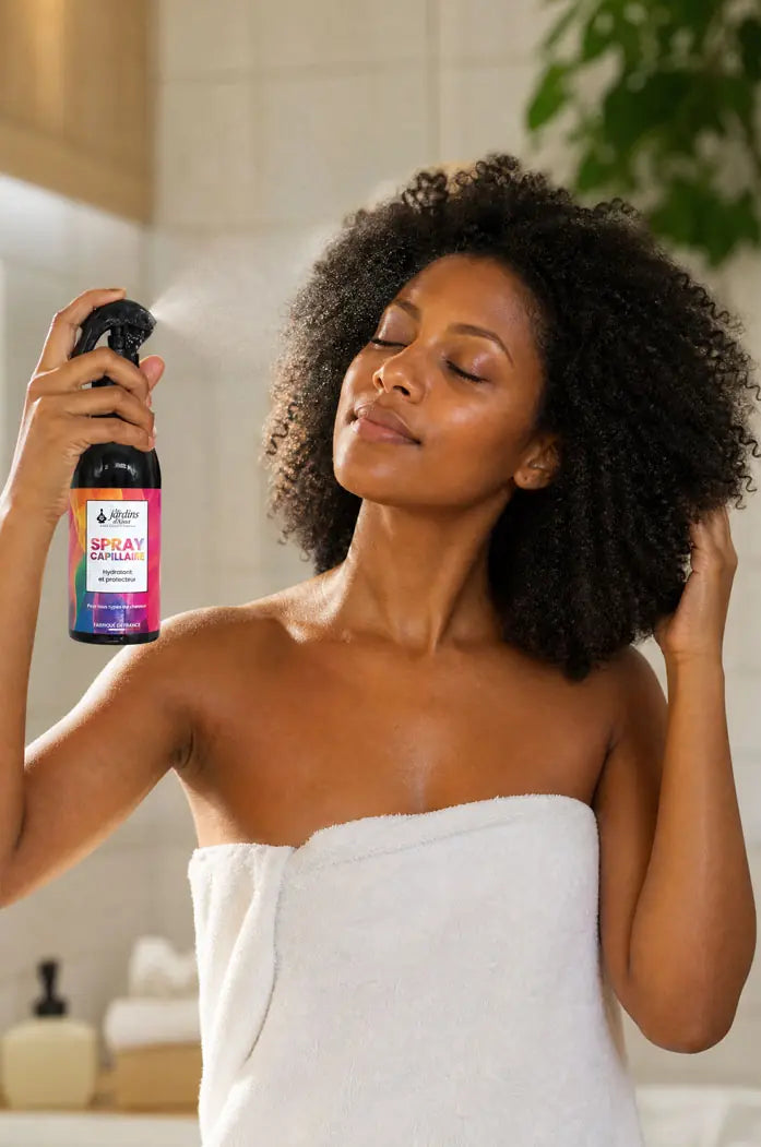 Spray capillaire cheveux bio hydratant, protecteur et naturel nappy