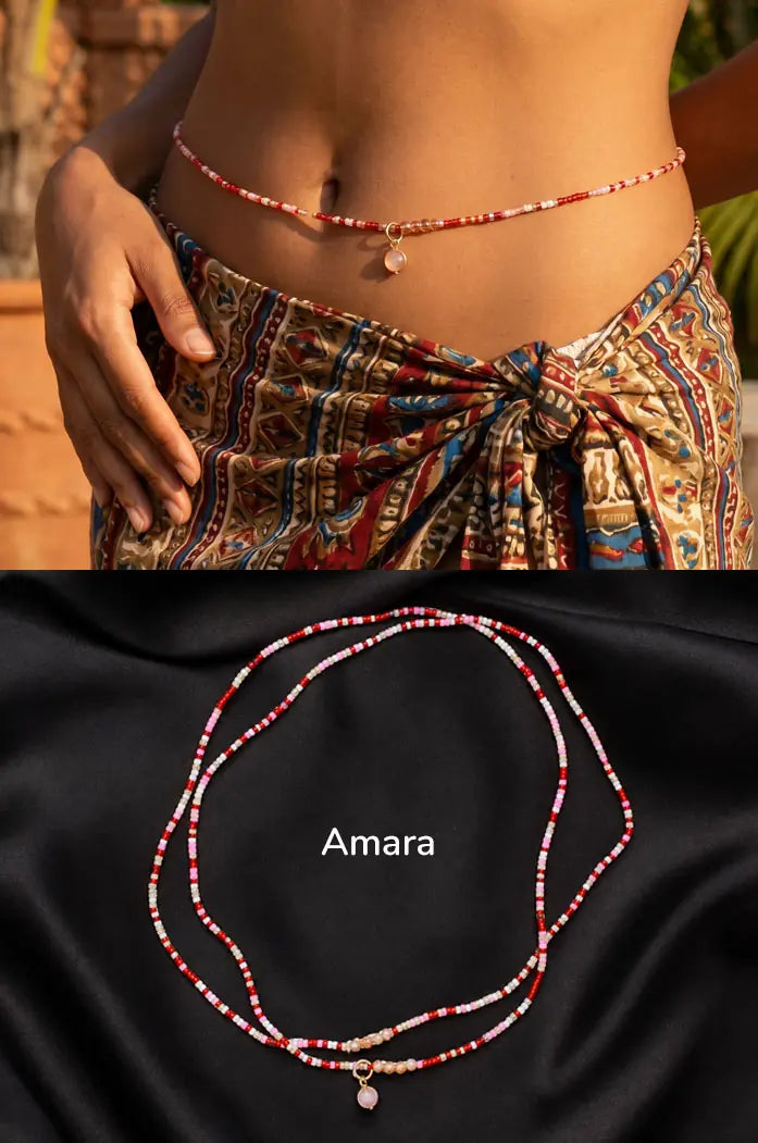 Baya bin bin bijou africain collier taille perles les jardins aissa amara