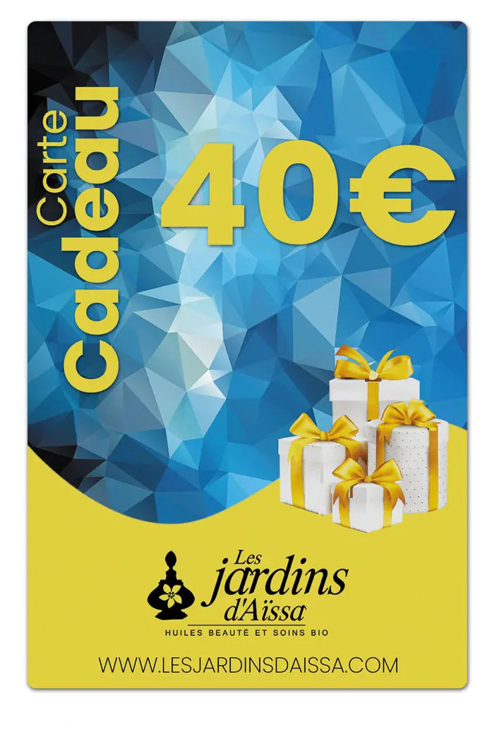 Carte cadeau Les jardins d'Aissa - 40,00 € - lesjardinsdaissa.com