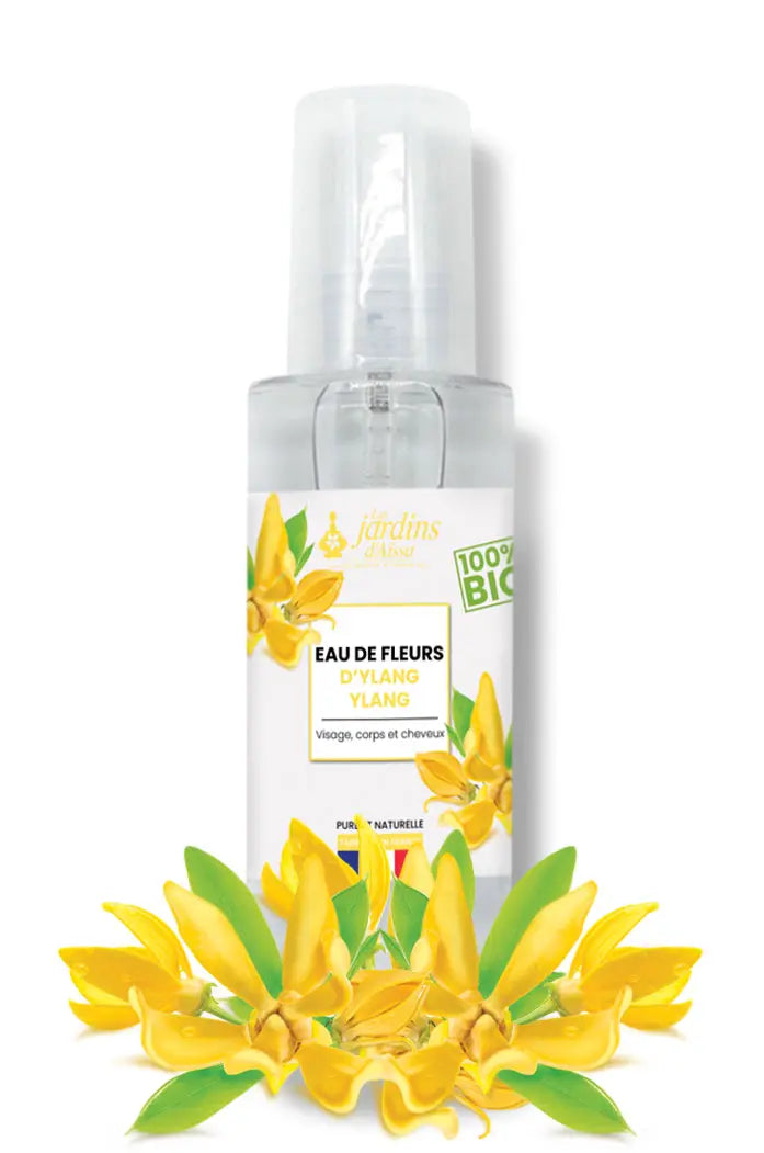 Eau hydrolat de fleur d'ylang ylang bio naturel