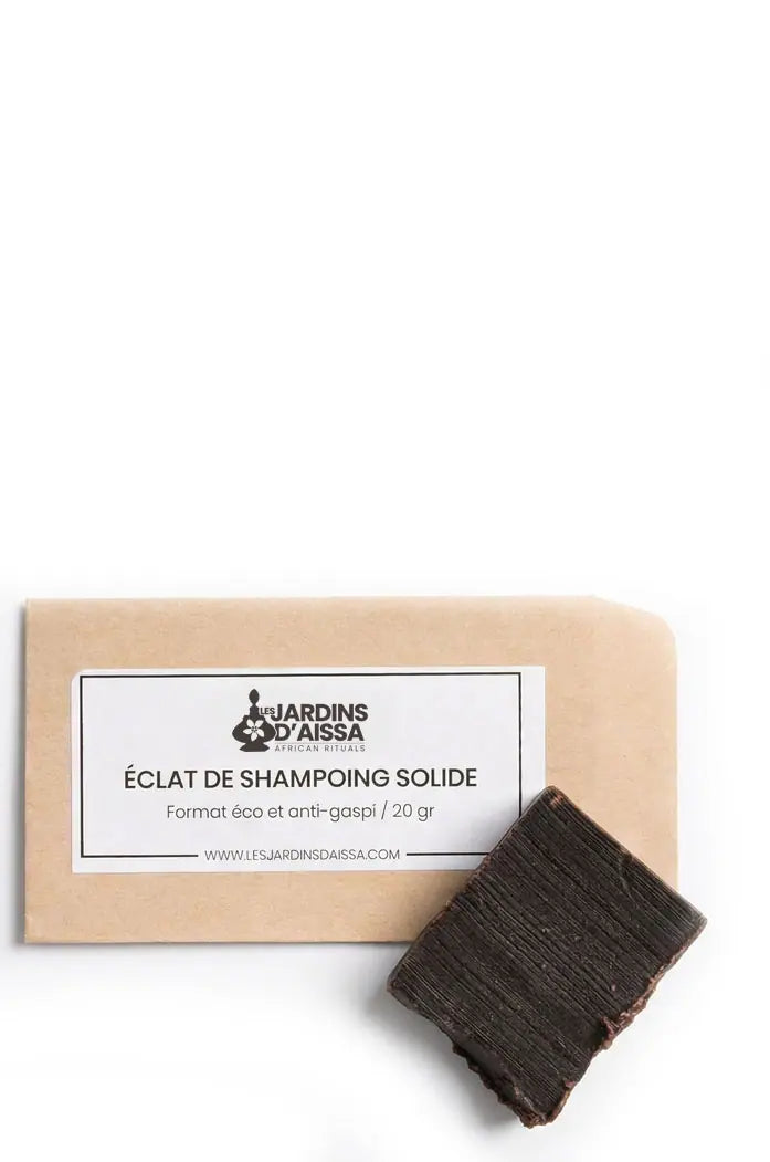 eclat de shampoing solide bio les jardins aissa