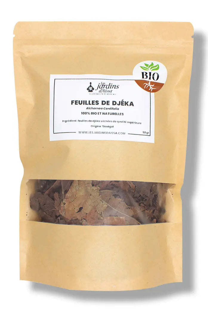 Feuilles de Djéka 100% Bio et naturelle de Qualité Supérieure - 50 gr sachet