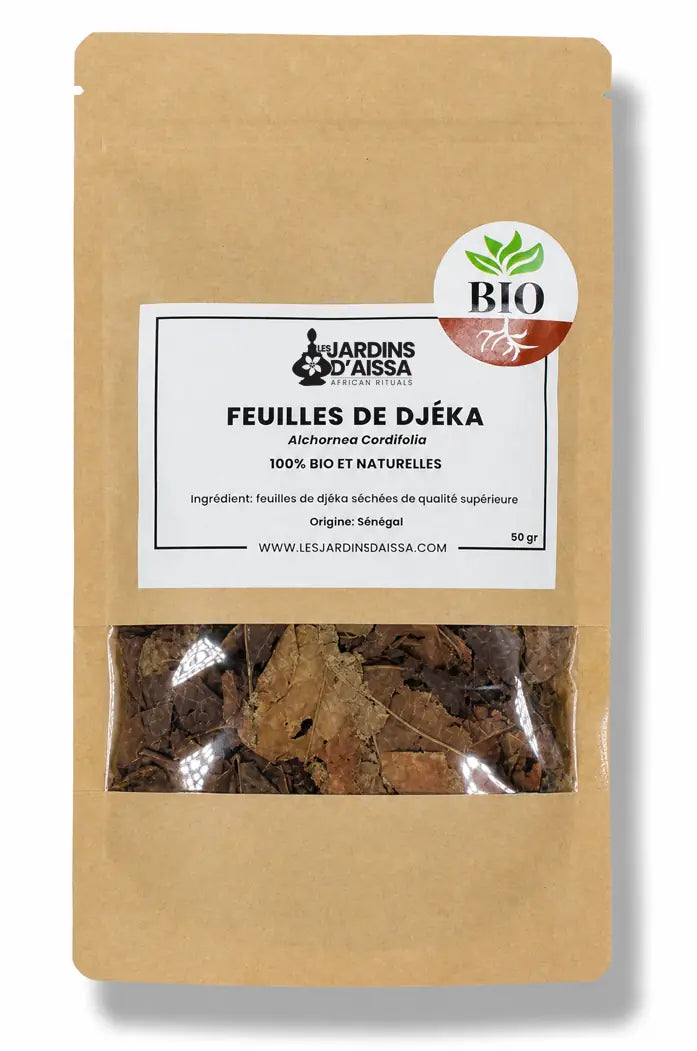 Feuilles de Djéka 100% Bio et naturelle de Qualité Supérieure - 50 gr sachet