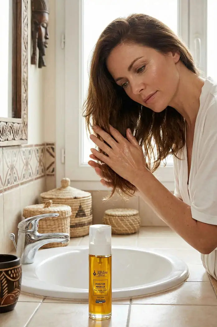 Huile de Nigelle 100% Bio extra-vierge pour cheveux 2