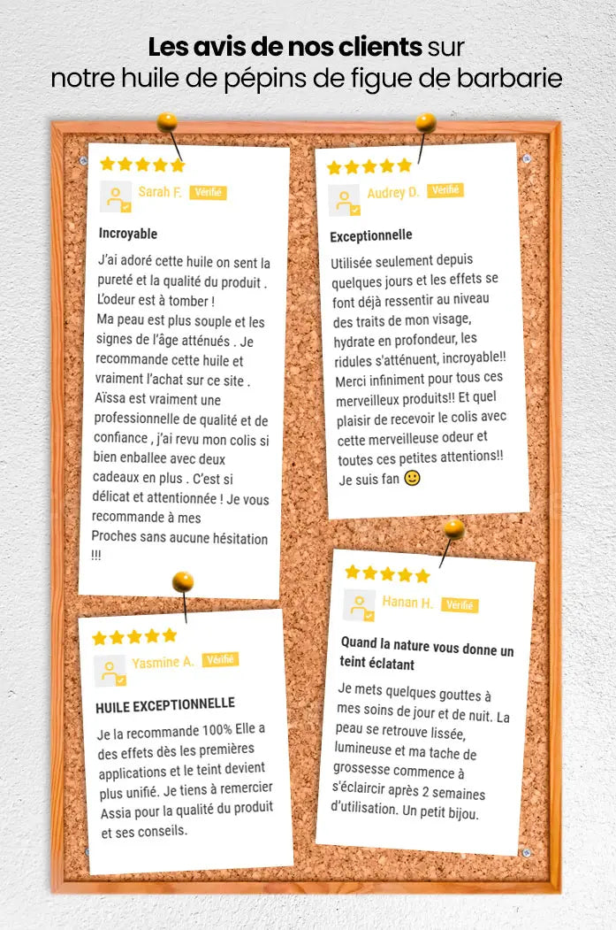 Huile de pépins de figue de Barbarie extra vierge 100% Bio - 30 ml - lesjardinsdaissa.com avis clients