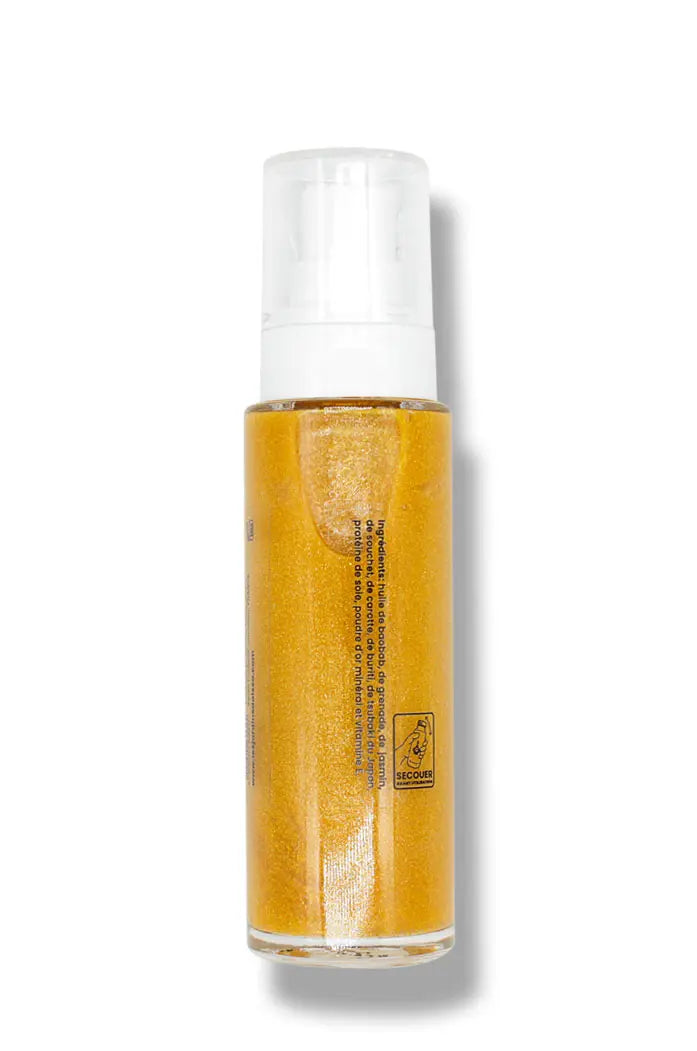 Huile Lumière scintillante et hydratante 100% Bio - 50 ml - lesjardinsdaissa.com details