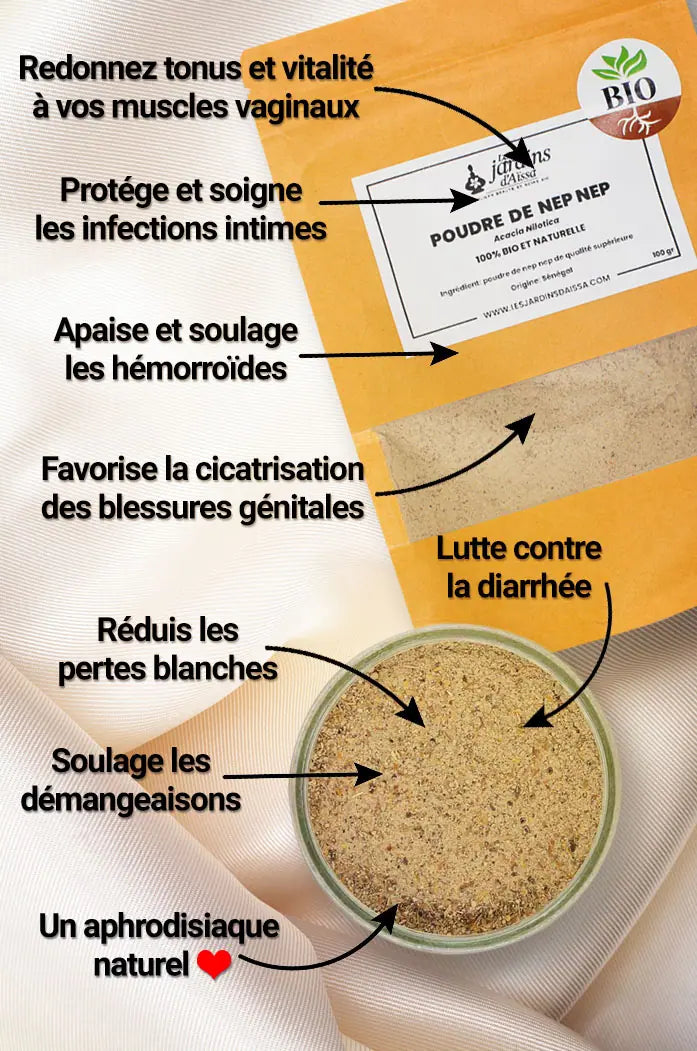 poudre de Nep Nep 100% bio et naturelle de Qualité Supérieure 100 gr bienfaits