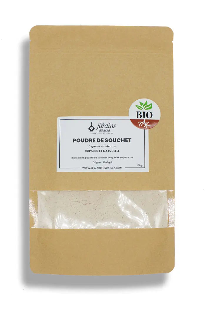 Poudre de souchet bio – Super-aliment naturel pour digestion et énergie sachet