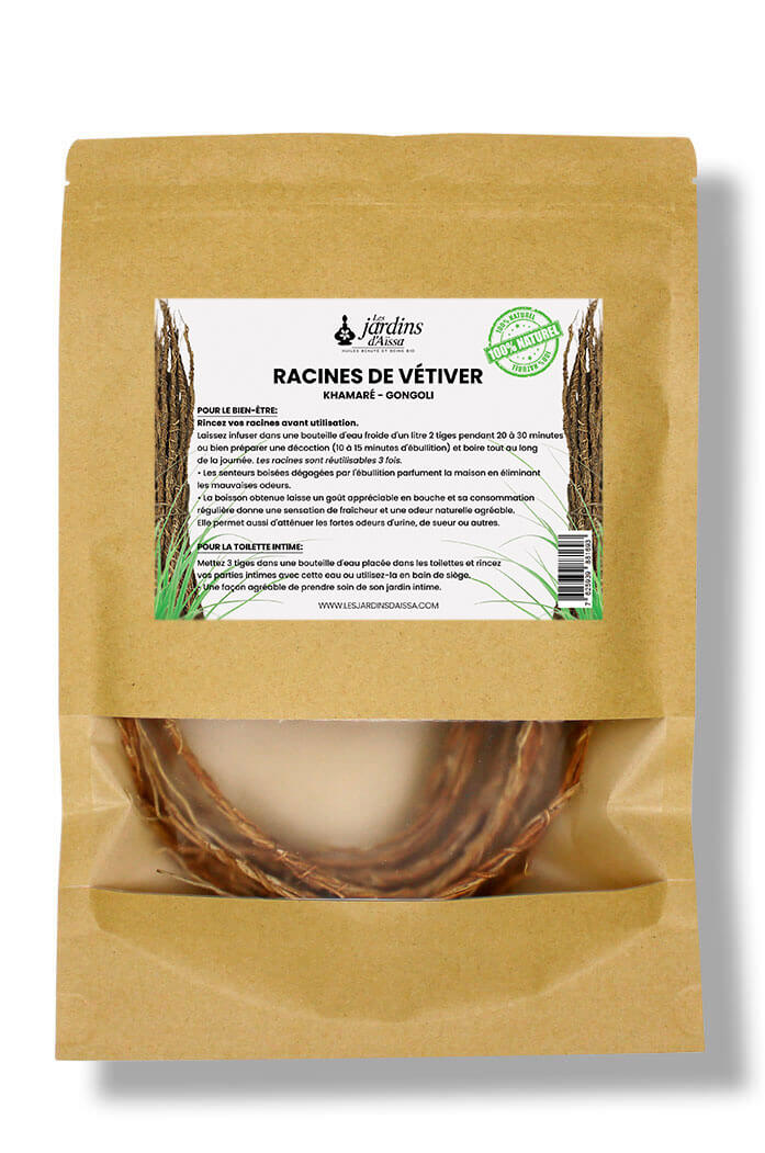 Bunch of organic vetiver roots khamare gongolili 40 gr