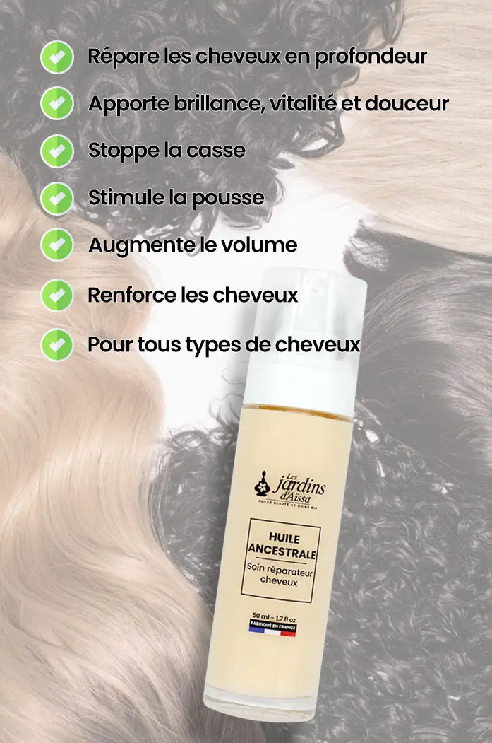 Soin cheveux réparateur 100% naturelle et bio bienfaits