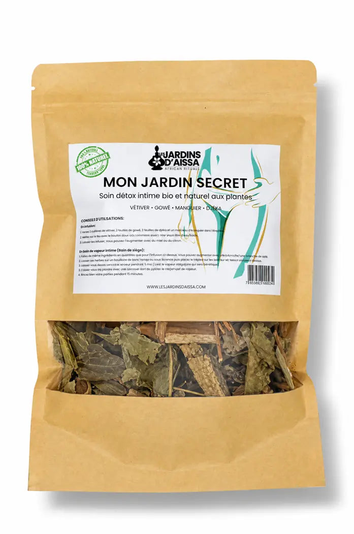 soin detox intime femme bio naturel mon jardin secret les lardins d'aissa sachet
