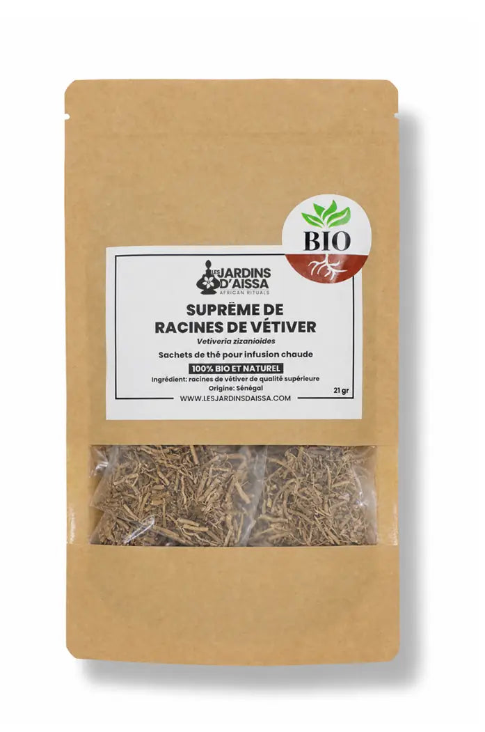 supreme de racines de vetiver khamare bio naturel infusion chaude les jardins aissa 1
