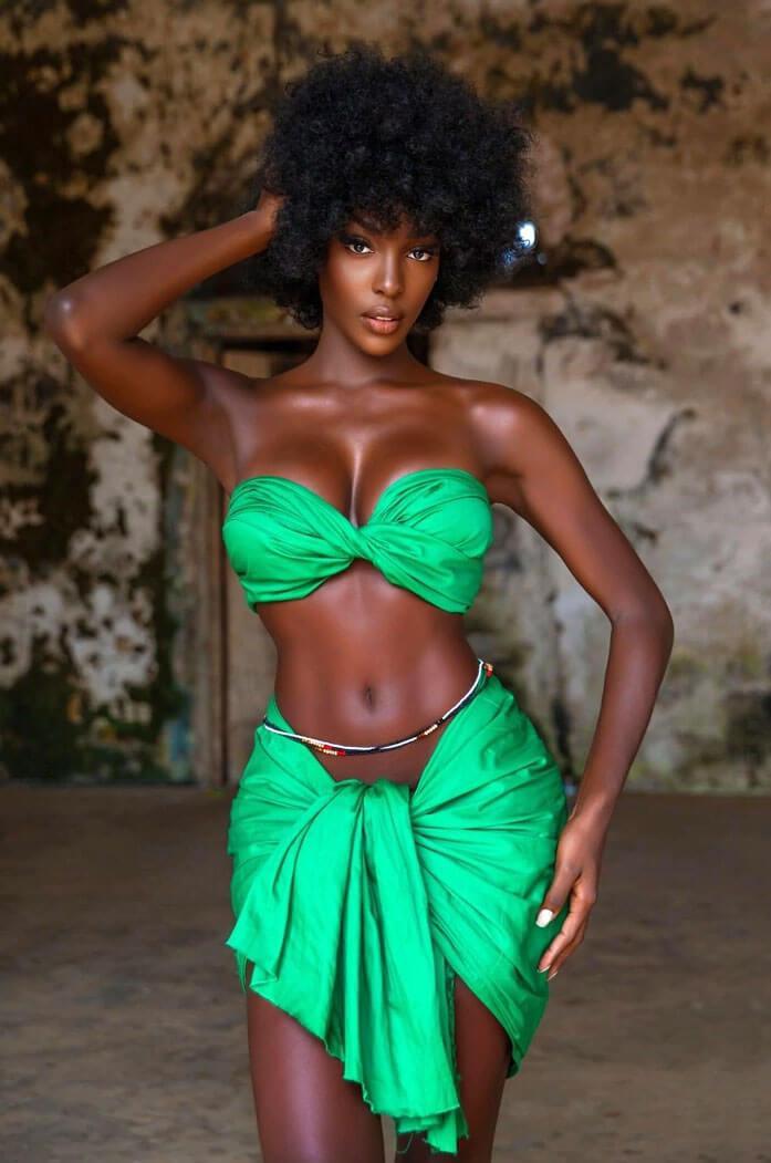 Baya bijou africain bin bin collier taille les jardins aissa