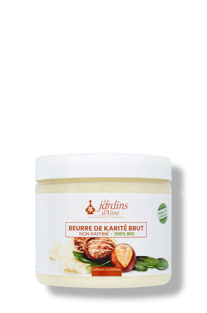 Beurre de karité brut bio et naturel non raffiné qualité supérieure 200 ml  – Les jardins d'Aissa