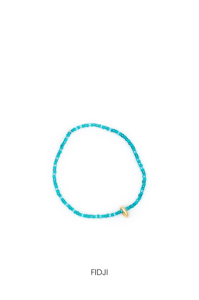 アフリカ手作りパールチェーンアンクレット