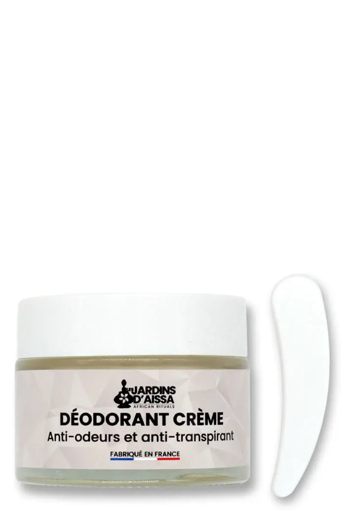 Déodorant crème naturel et bio anti-odeurs et anti-transpirant – Homme et Femme spatule