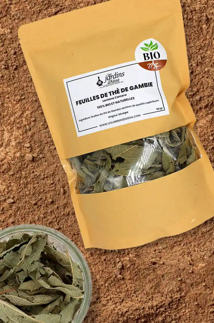 Feuilles de thé de gambie Bio Douté Gambie lantanier visuel
