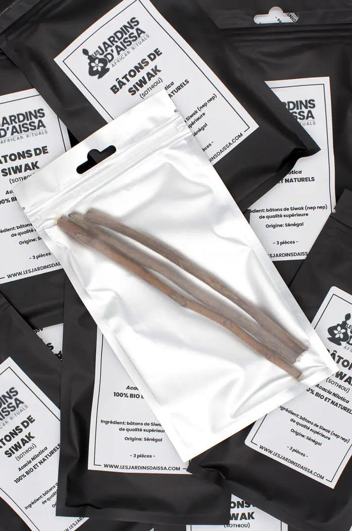Bâtons de siwak sothiou nep nep bio sosouek souak meswak ou bâton d’arak bio et naturel fond