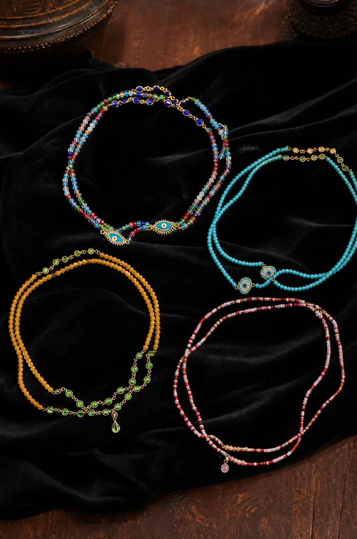 Baya bin bin bijou africain collier taille perles les jardins aissa