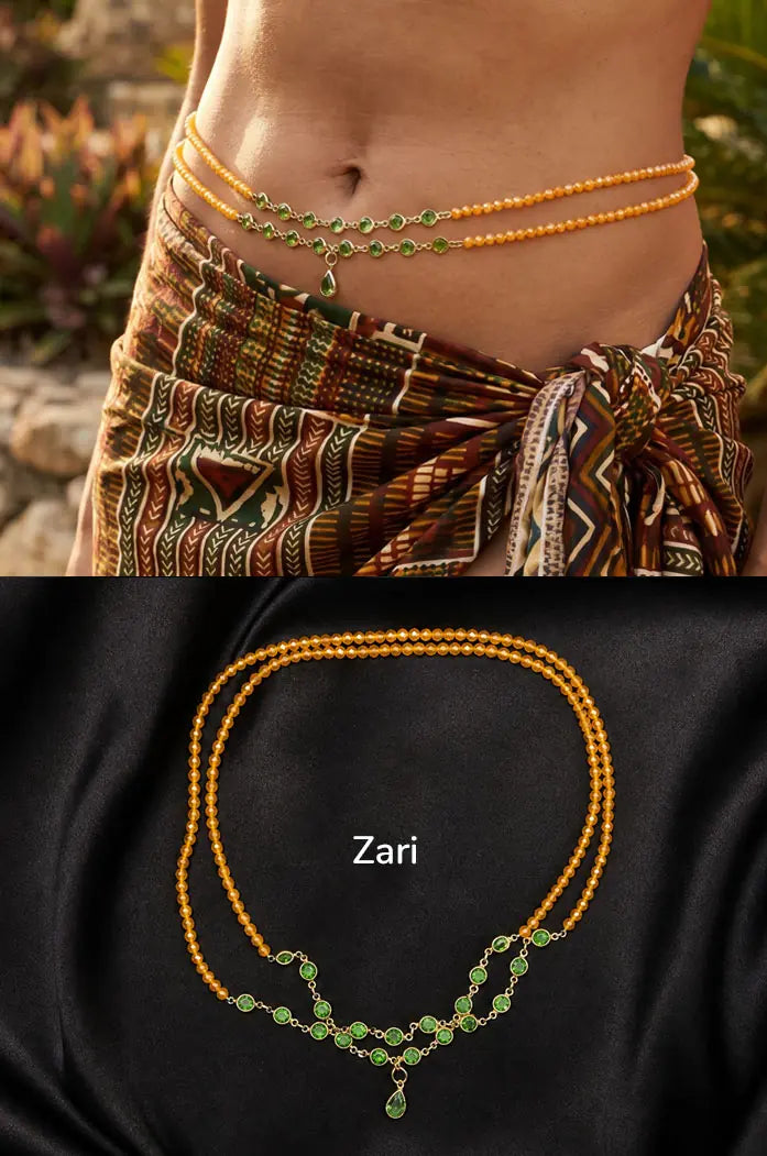 Baya bin bin bijou africain collier taille perles les jardins aissa zari