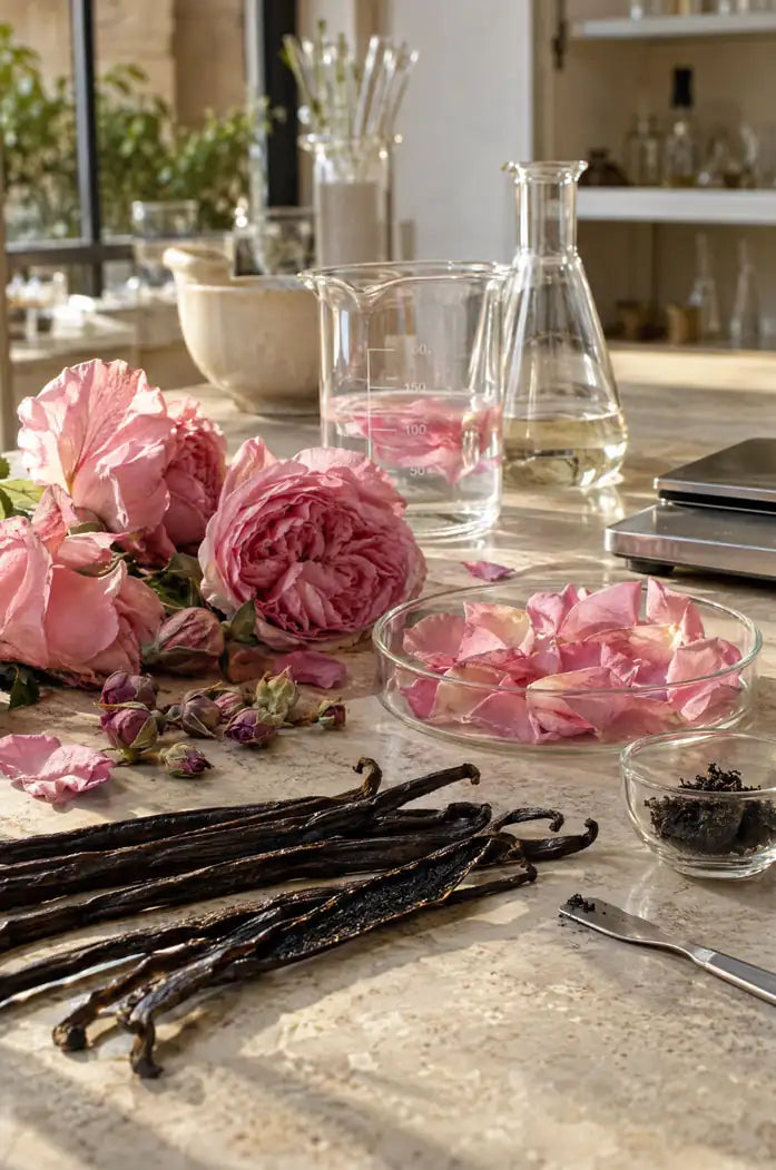 Chantilly de Karité Rose de Damas et de Vanille de Madagascar bio naturelle les jardins d'aissa labo