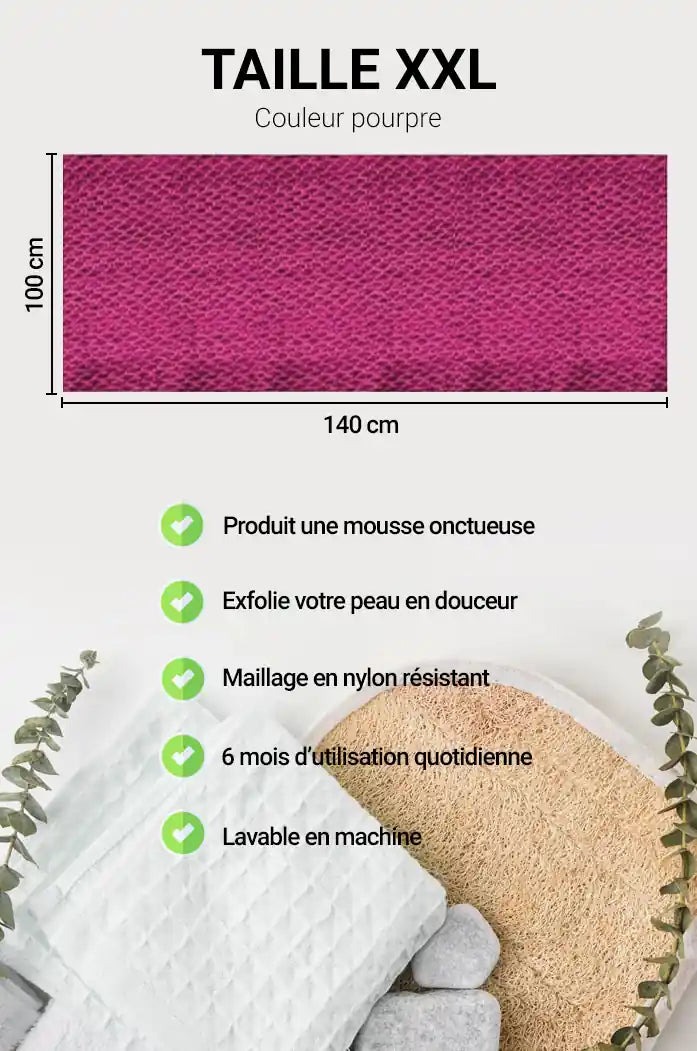 djampe pourpre filet douche bain africain gommage nettoyage pourpre www.lesjardinsdaissa.com 