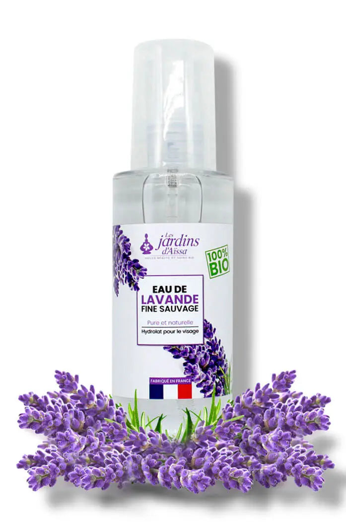 Eau de lavande fine sauvage bio contre l'acné 100% bio