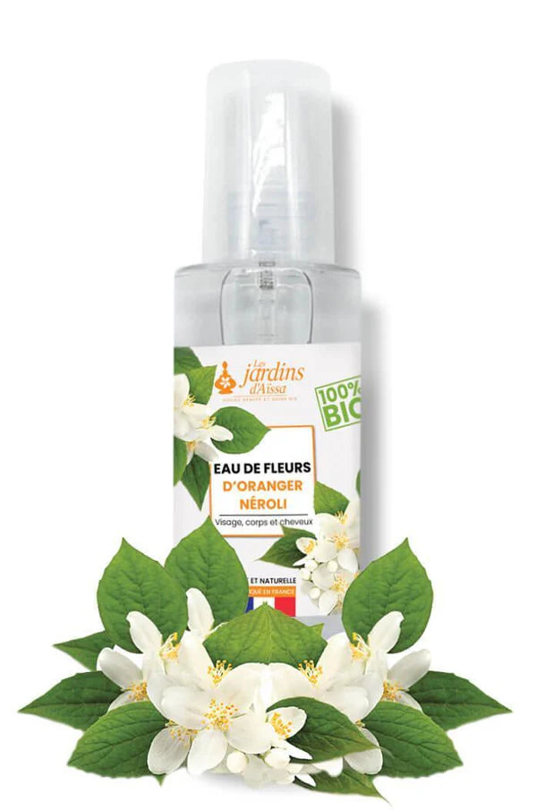 Eau hydrolat de fleur d'oranger neroli bio 100% pure et naturelle