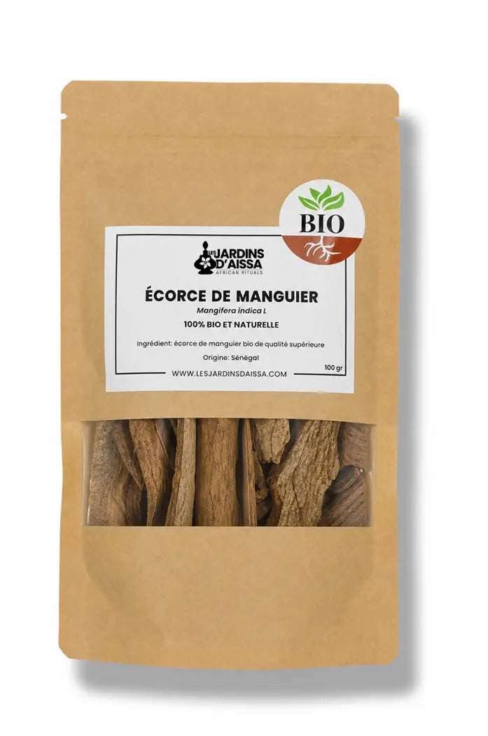 Ecorce de Manguier Aldanké 100% Bio et naturelle de Qualité Supérieure - 100 gr sachet