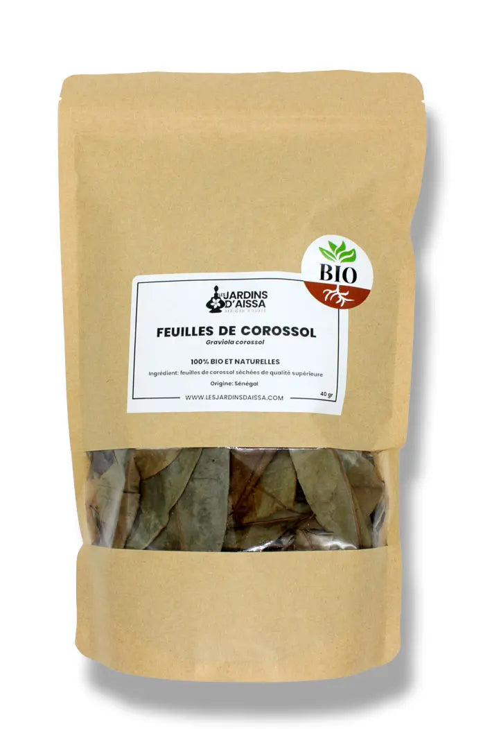 Feuilles de Corossol Séchées Bio : Bienfaits, Infusion et Qualité Supérieure paquet