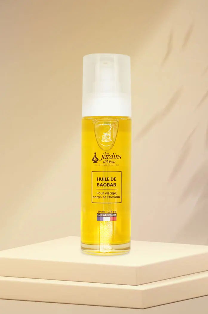 Huile de Baobab extra-vierge cicatrise et régénère la peau 100% Bio - 50 ml - lesjardinsdaissa.com visuel