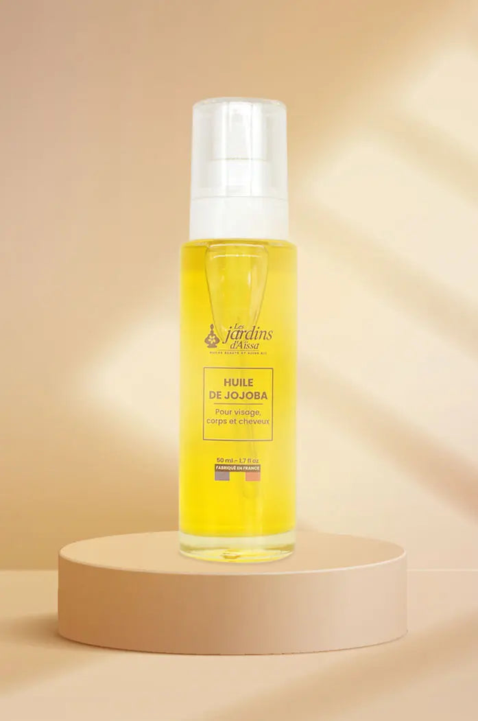Huile de Jojoba 100% Bio et naturelle extra vierge - 50 ml - lesjardinsdaissa.com visuel