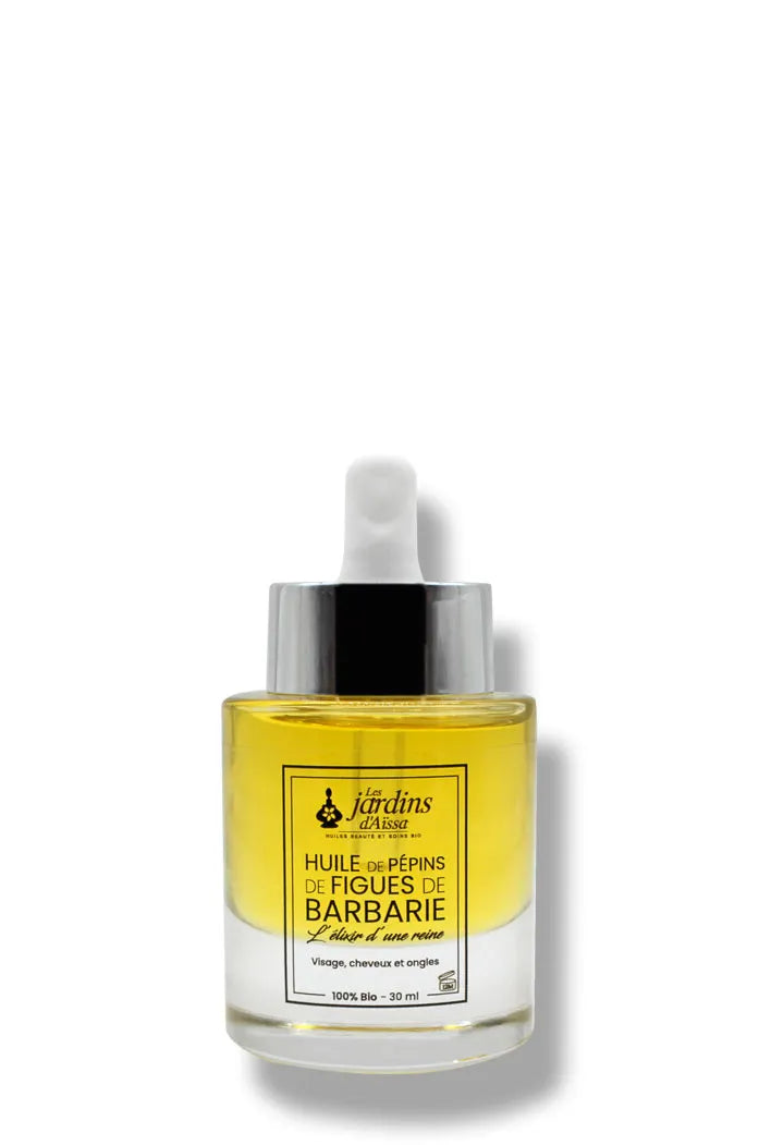 Huile de pépins de figue de Barbarie bio les jardins d'aissa flacon