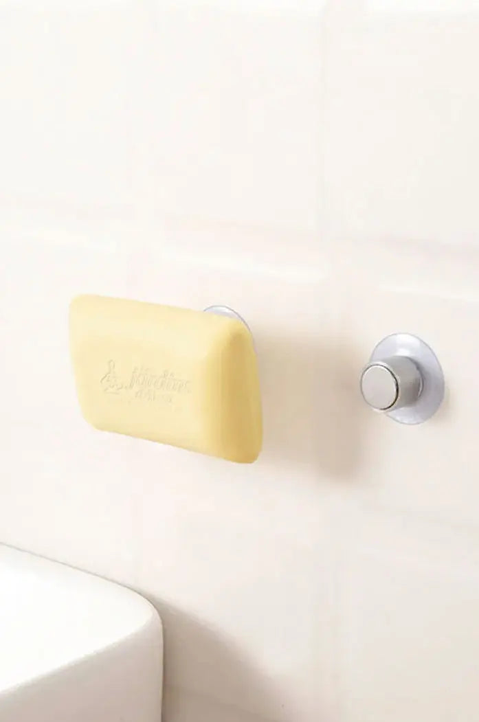 porte savon aimanté magnétique a ventouse les jardins d'aissa fixation