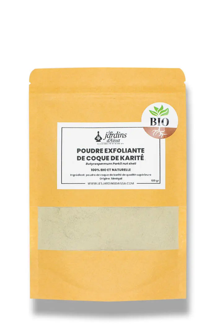 Poudre bio Exfoliante à la Coque de Karité sachet