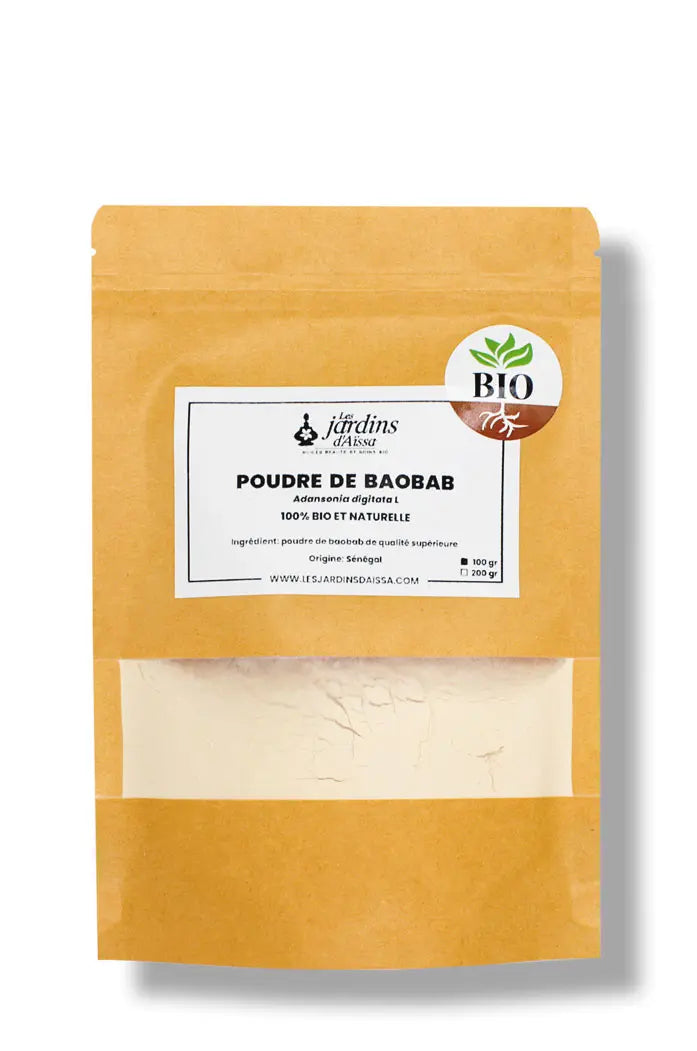 Poudre de Baobab Bouye 100% Bio et Naturelle Qualité Supérieure 100 gr