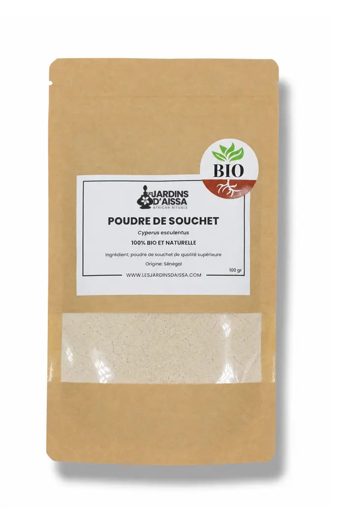 Poudre de souchet bio – Super-aliment naturel pour digestion et énergie sachet