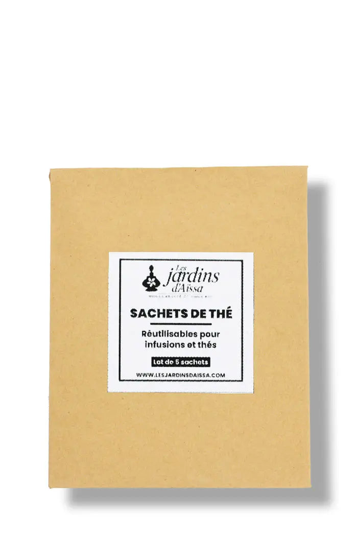 Sachets de thé réutilisables à cordelettes pour infusions sachet