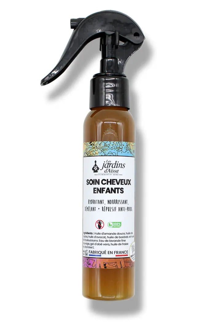 Soin cheveux enfants 100% Bio anti-poux - 100 ml - lesjardinsdaissa.com