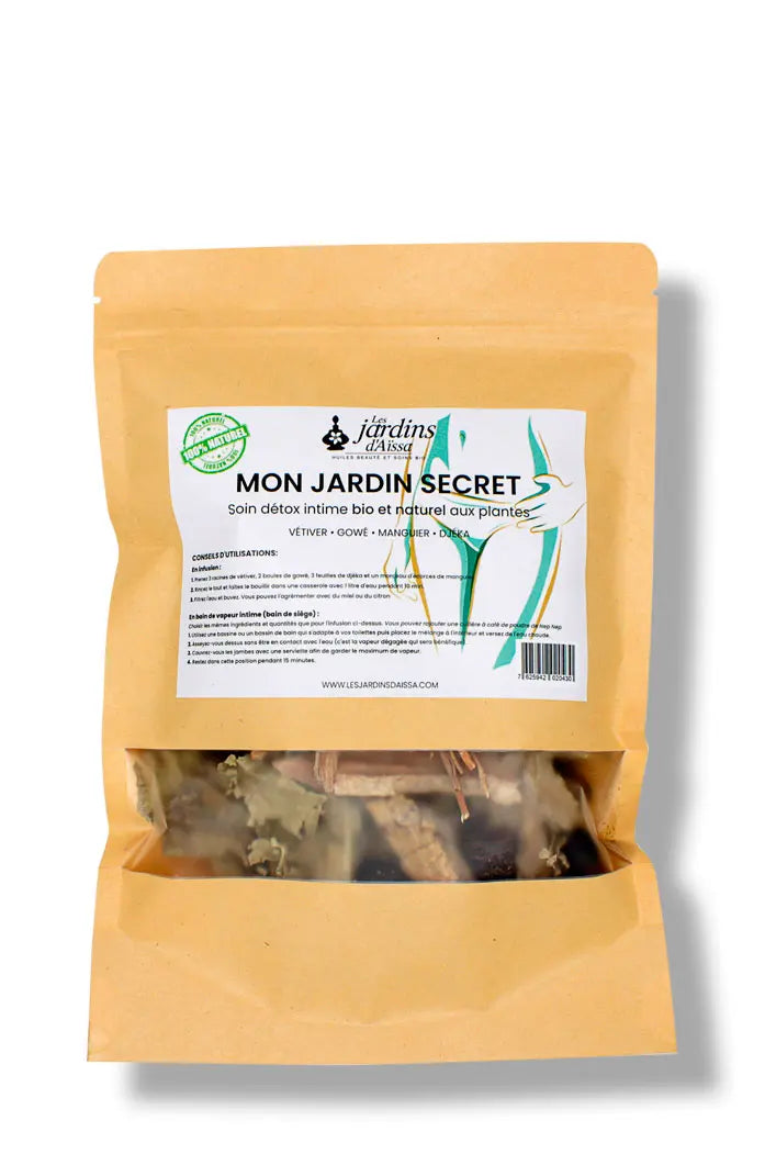 soin detox intime femme bio naturel mon jardin secret les lardins d'aissa sachet