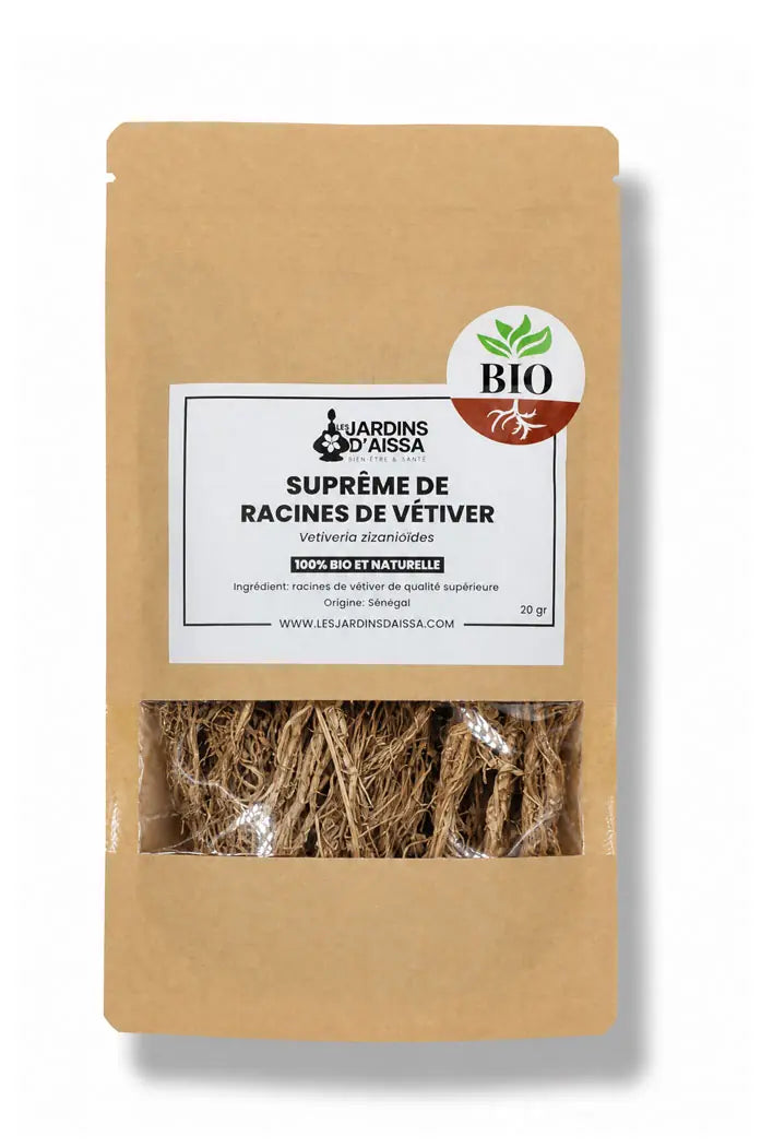 supreme de racines de vetiver khamare bio naturel infusion chaude les jardins aissa 1