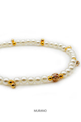 Handgemachte afrikanische Perlenknöchelkette